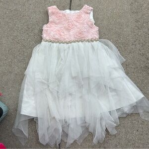 American Princess Pink and White Formal Dress